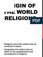 Origin of The World Religions