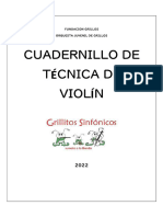 Cuadernillo de Violin Grillos - 044542