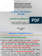 [Aula 14] Tema 2 - Análise da Deformação II