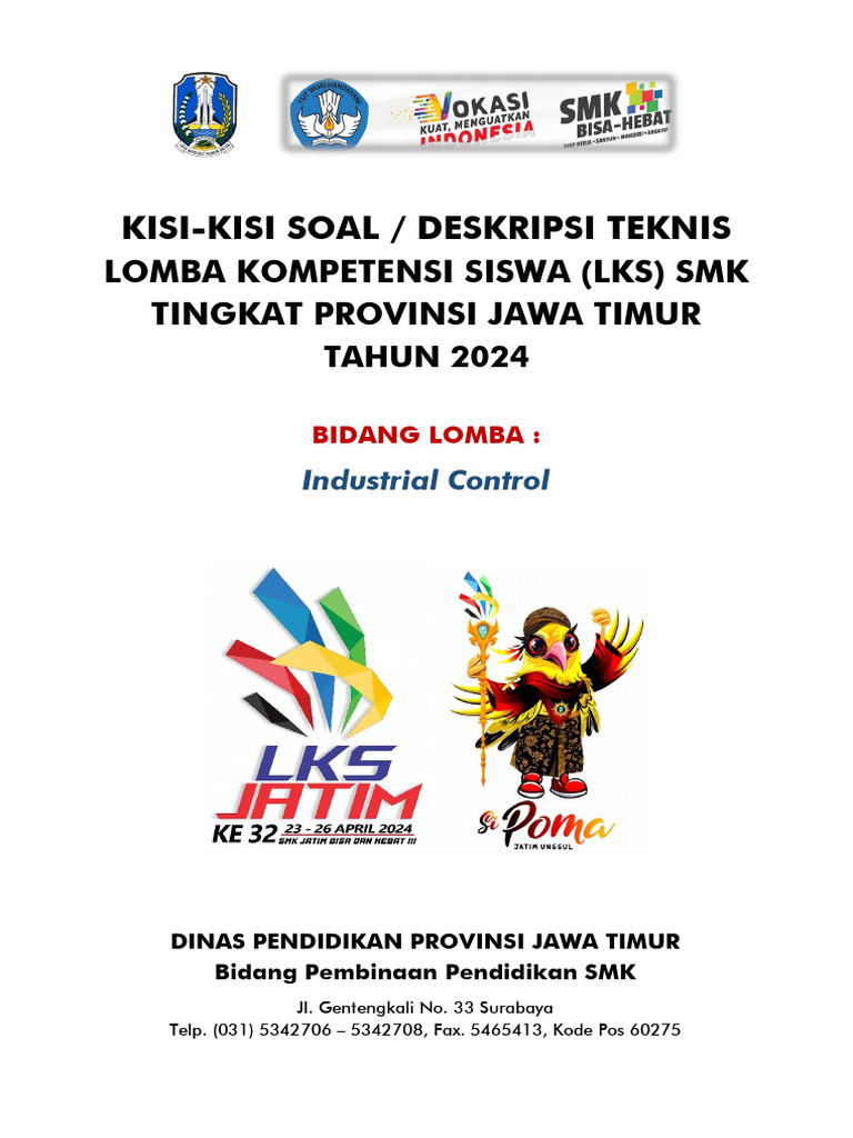 28 Industrial Control Kisi2 Deskripsi Teknis Lks Smk Tk Jatim 2024