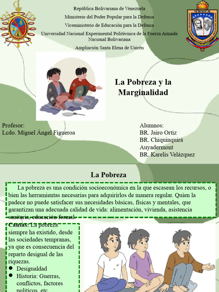 Causas y Consecuencias de la Pobreza | PDF | Pobreza | Pobreza e indigencia
