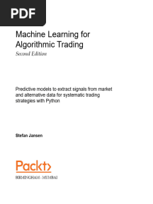 Machine Learning For Algorithmic Trading