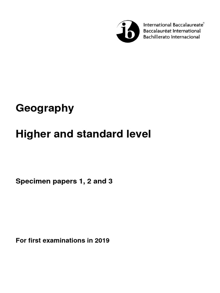 Geography Specimen-Papers | PDF | Erosion | Coast