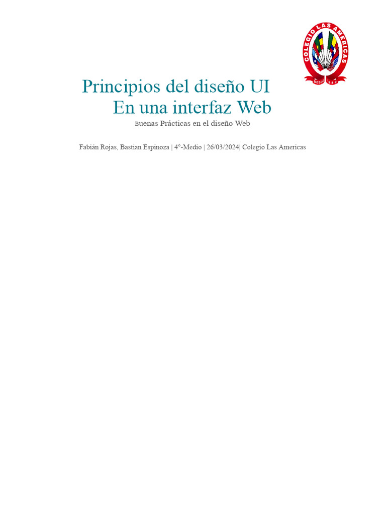Principios del Diseño UI en Web | PDF | Usabilidad | Interfaz de usuario