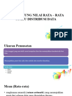 Menghitung Nilai Rata - Rata Distribusi Data