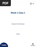 W1 C1 Student Worksheet