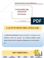 Funciones Del Lenguaje 7 A 7 B Lengua y Literatura