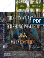 Thước Đo Của Cuộc Đời Không Phải Thời Gian