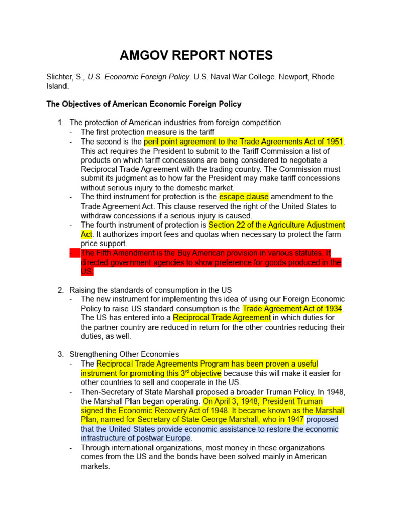 AMGOV REPORT NOTES (Compiled) | PDF | Neoliberalism | Philippines