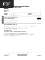 Cambridge Primary Checkpoint - English As A Second Language (0837) Paper 1 N