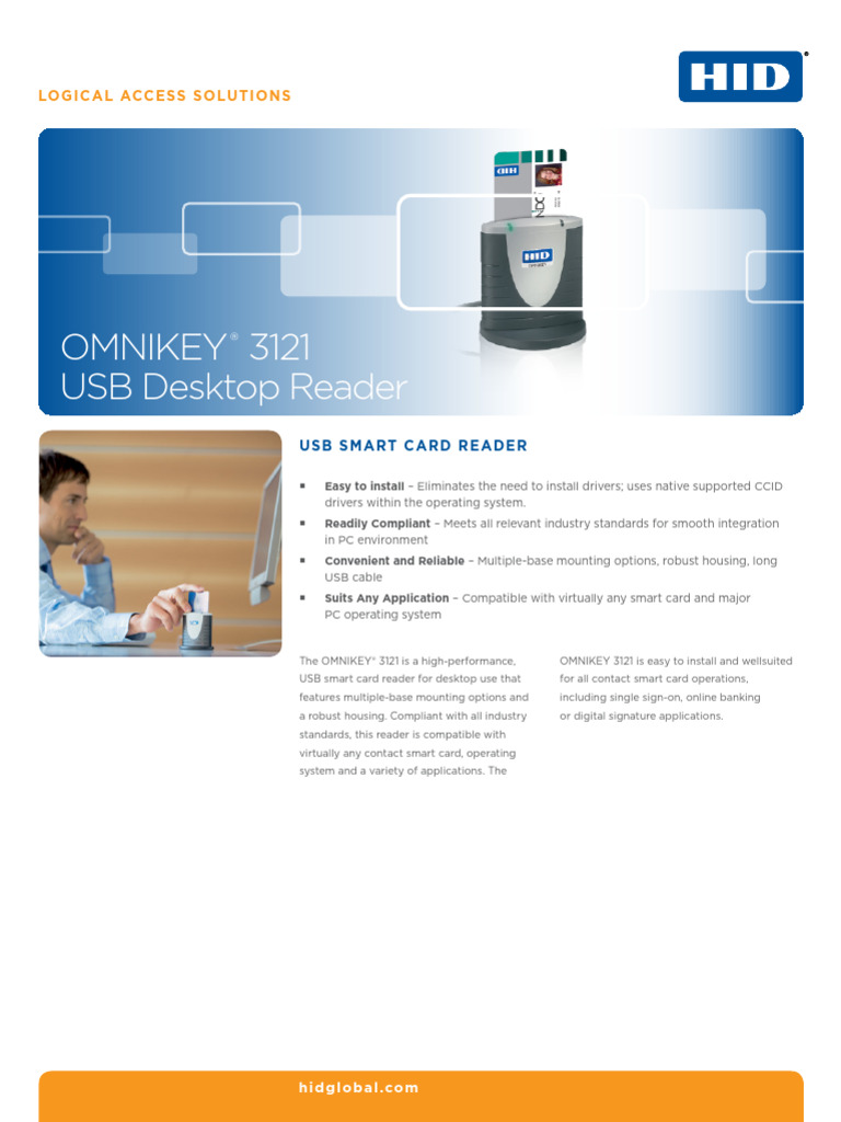 Omnikey 3121 Usb Desktop Reader Ds en - 1 | PDF | Usb | Smart Card