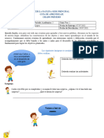 Guía de Aprendizaje 5 Grado 1° P3 2021