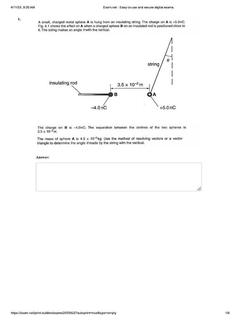 Electric force exercise pdf