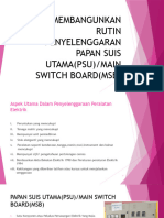 1 & 5. Membangunkan Jadual Penyelenggaran Papan Suis Utama (Psu)