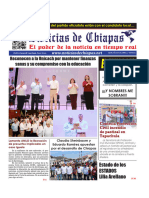 Periódico Noticias de Chiapas, Edición Virtual Jueves 25 de Abril de 2024