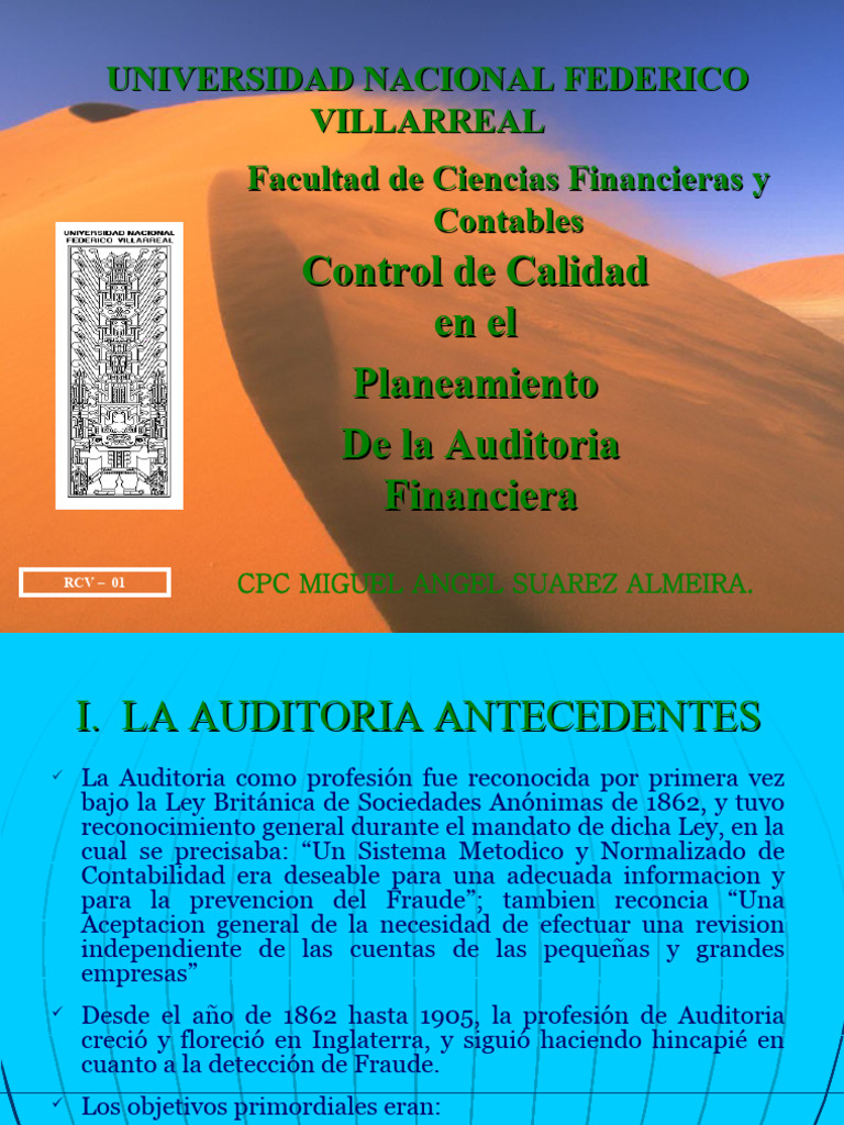 Auditoria Clase 1 | PDF | Auditoría | Contador