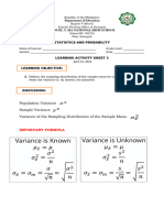 Statistics Activity Sheet 3