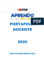 Portafolio Docente 2020 para Descargar