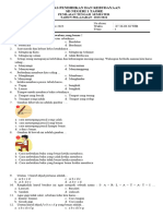 Soal Pas KLS 1 Tema 1