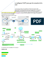 17.1 Web - Ejemplo para Configurar NAPT para Que Los Usuarios de La Intranet Accedan A Internet