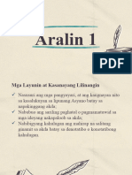 Aralin #1