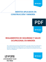 Reglamentos Aplicados en Const. y Minería