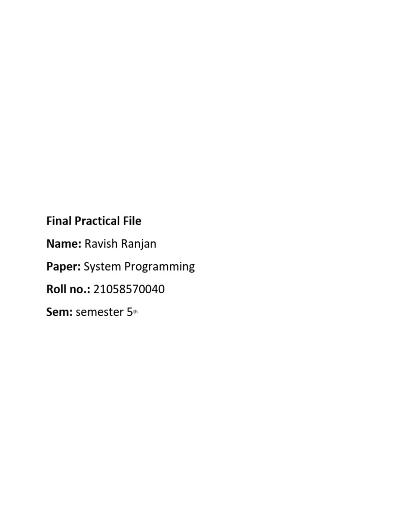 Lex and YACC Programming Examples | PDF | Computer Engineering ...