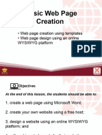 Basic Webpage Creation