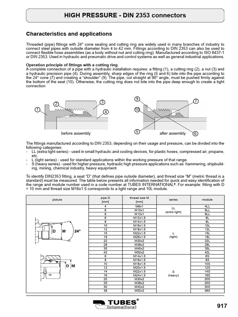 DIN 2353 Pipe_connectors | PDF | Pipe (Fluid Conveyance) | Building ...