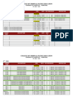 2nd Sem Schedule 1st Yr To 3rd Yr