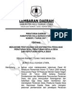 Peraturan Daerah Nomor 2 Tahun 2007