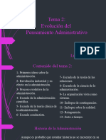 Tema 2 Evolucion Del Pensamiento Adm S