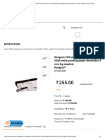 Buy Kangaro 23 - 8 and 15 Numbers of 50 GSM White Printing Paper Sheets (For 4 MM Leg Staples) Online - GeM