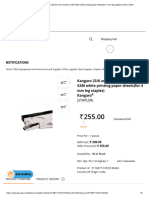 Buy Kangaro 23_8 and 15 numbers of 50 GSM white printing paper sheets(for 4 mm leg staples) online _ GeM