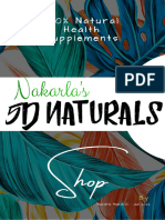 5D Naturals Shop Product & Service List #2 220609 195711