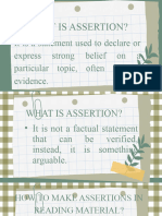 Module 6-Reacting To Assertions