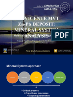 San Vicente Mineral System Analysis