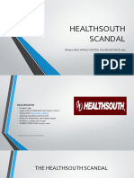 Healthsouth Scandal: Mis5121-Real World Control Failure Instance-2003