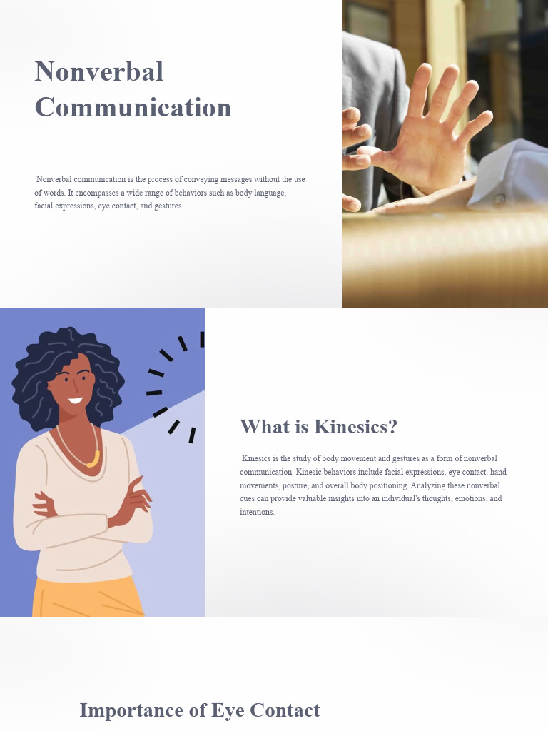 Nonverbal Communication | PDF