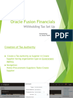 Withholding Tax Set Up Oracle Financials 23