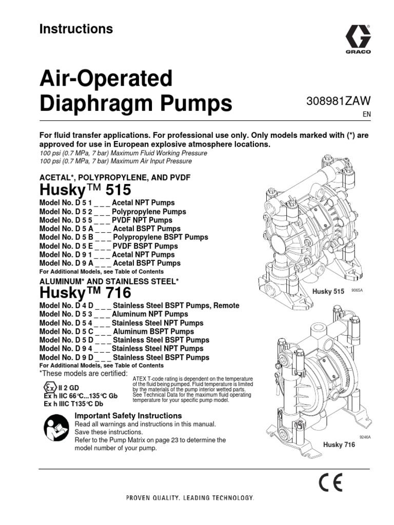 BWTS Air Operated Sample Pump Husky 716 Drawing | PDF | Pump | Valve