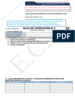 Hoja de Operacion N°02