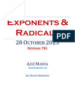 A07 Exponents and Radicals