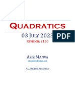A06 Quadratics