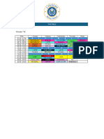 Grade 7-8 TIMETABLE