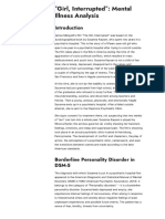 Girl, Interrupted - Mental Illness Analysis - Psychology Paper