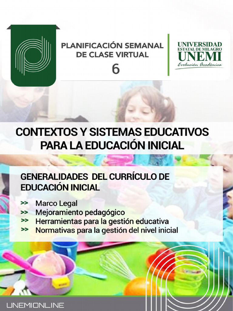 Unidad 6 | PDF | Educación de la primera infancia | Plan de estudios
