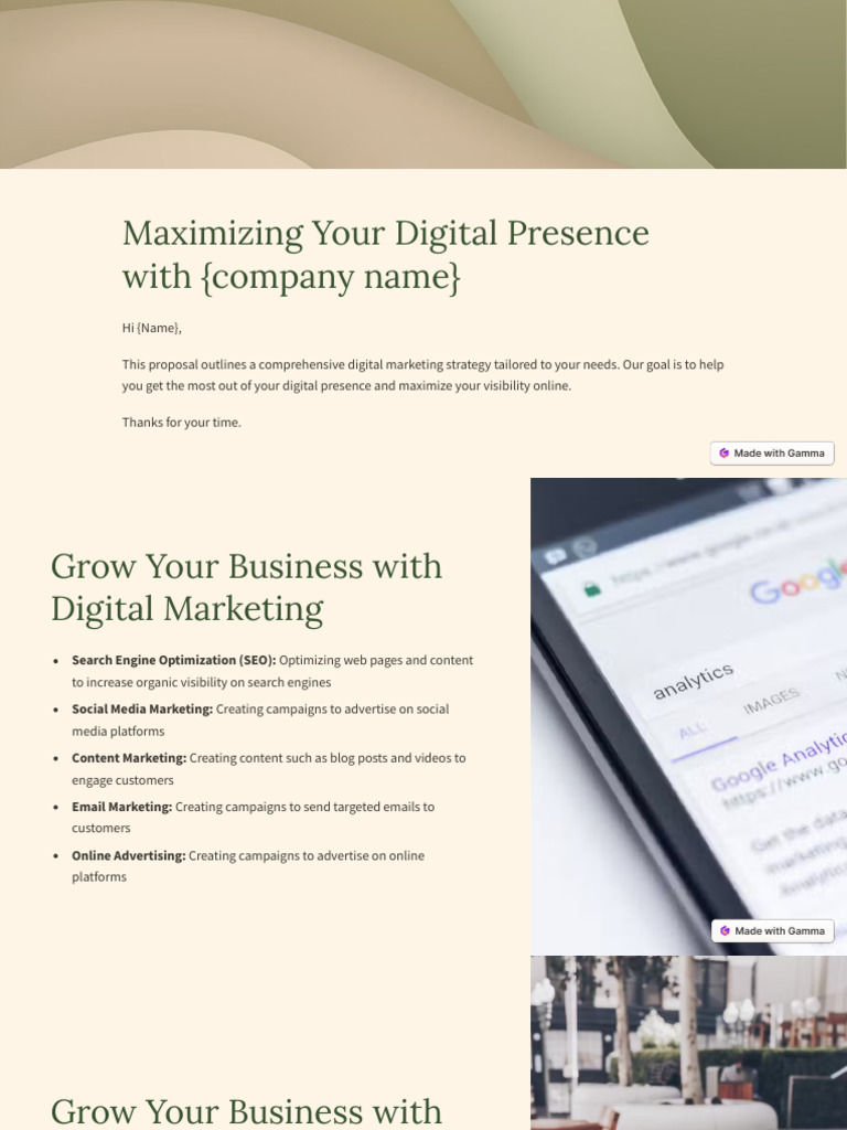Maximizing Your Digital Presence With Company Name | PDF | Digital ...