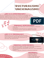 Infografía salud mental orgánico creativo rosado y blanco