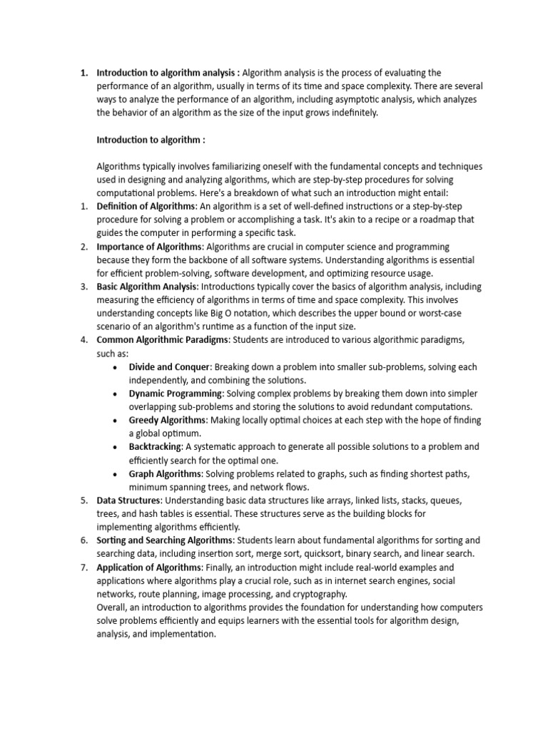 Algorithm Design and Analyisis Notes | PDF | Time Complexity | Algorithms